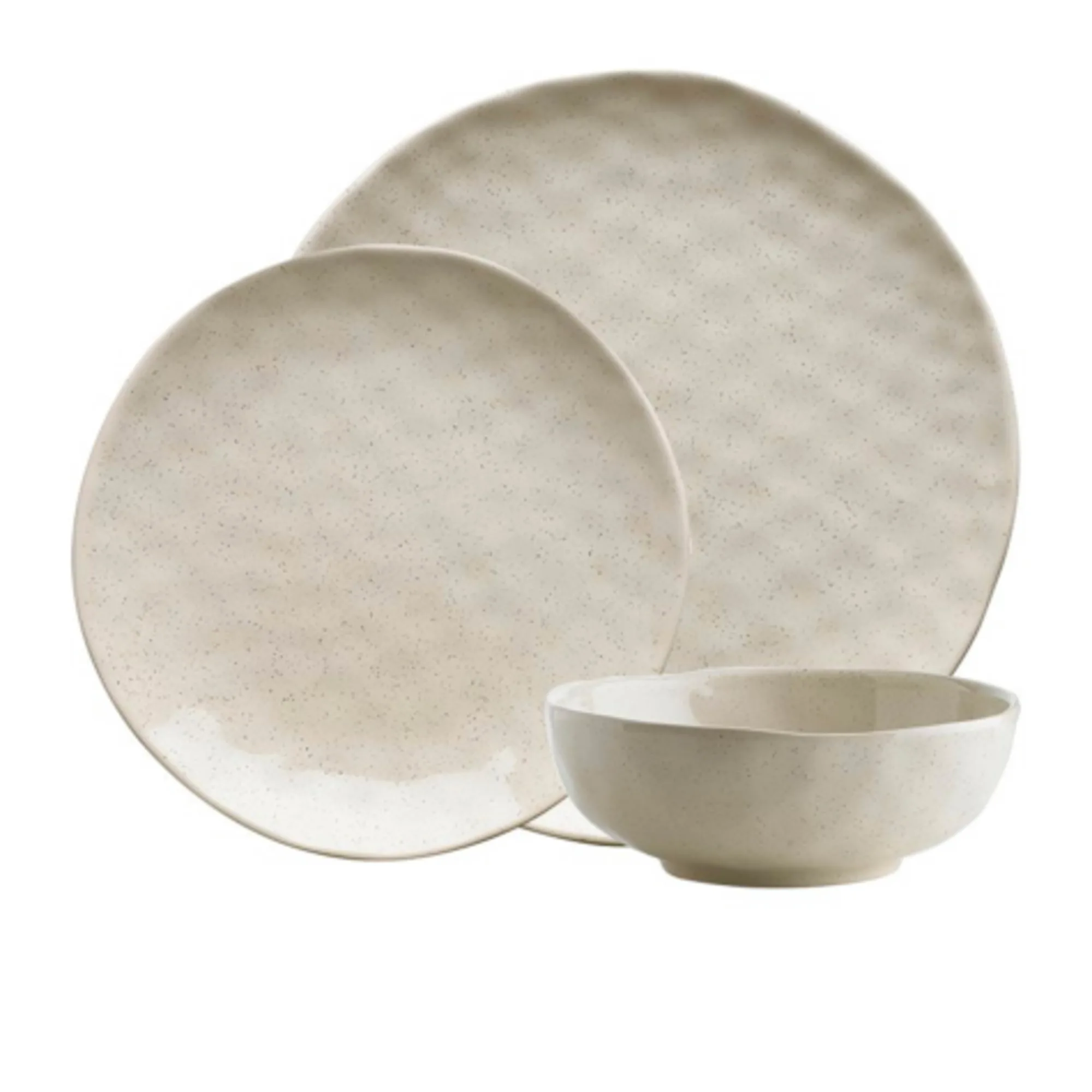 Ecology Speckle Dinner Set 12pc Milk Kitchen Warehouse™